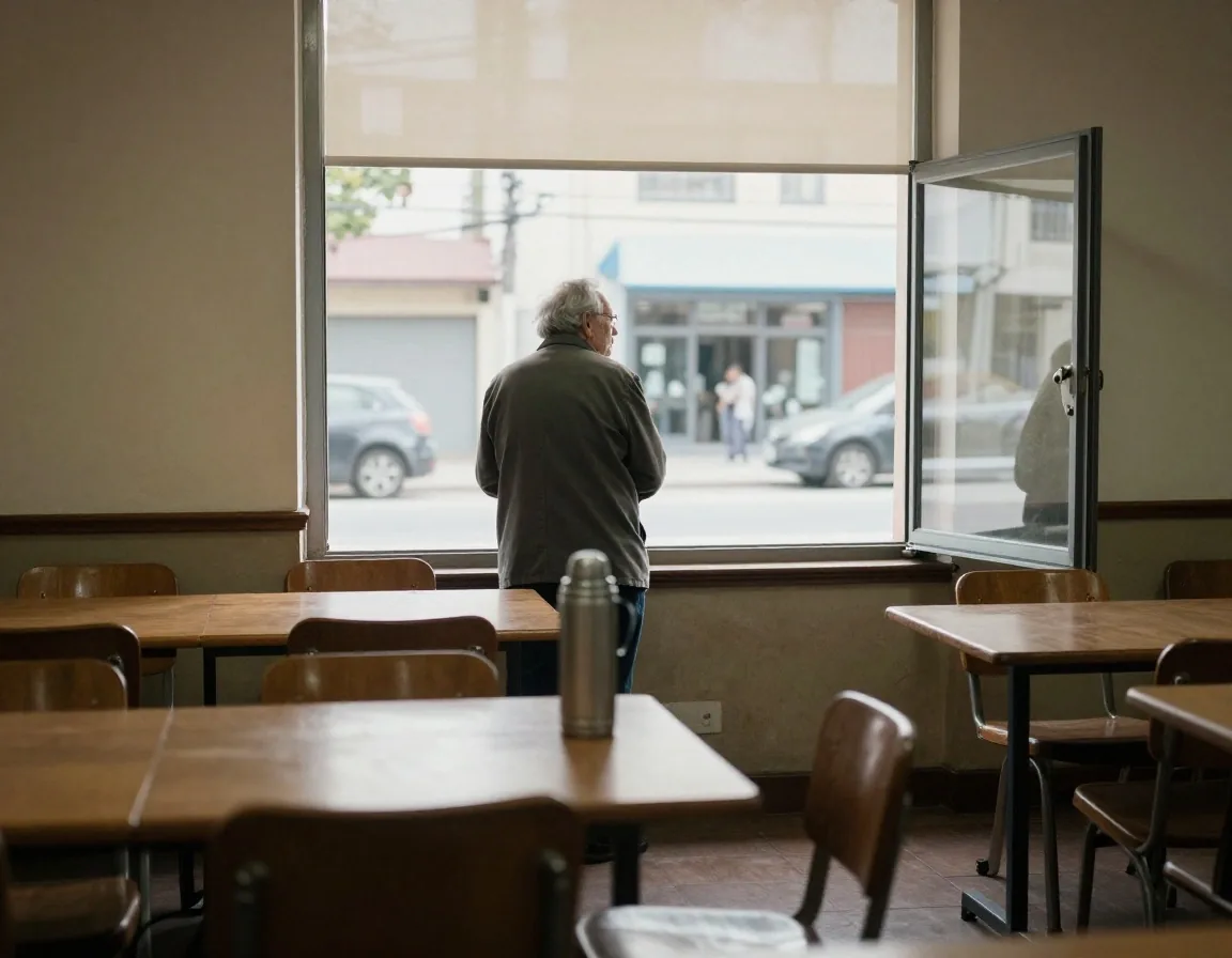 Manos tomando apuntes en una libreta sobre una mesa de café junto a una ventana